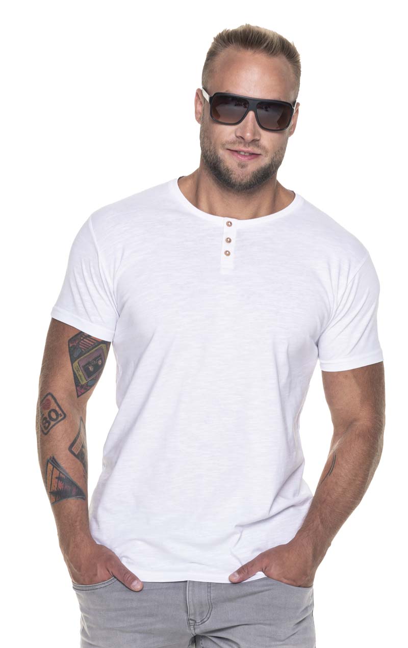 T-shirt Crimson Cut Button