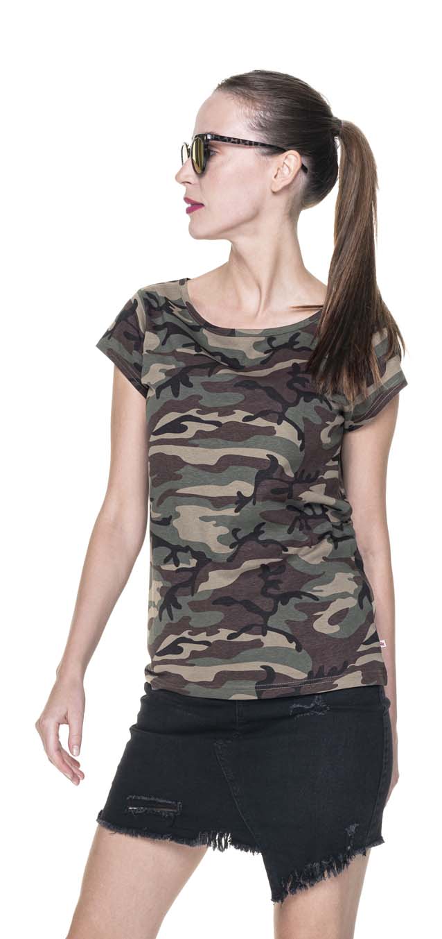 T-shirt Crimson Cut Camo Lady - Kolor 54