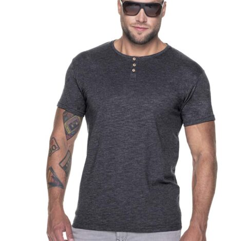 T-shirt Crimson Cut Button T-shirt Crimson Cut Button