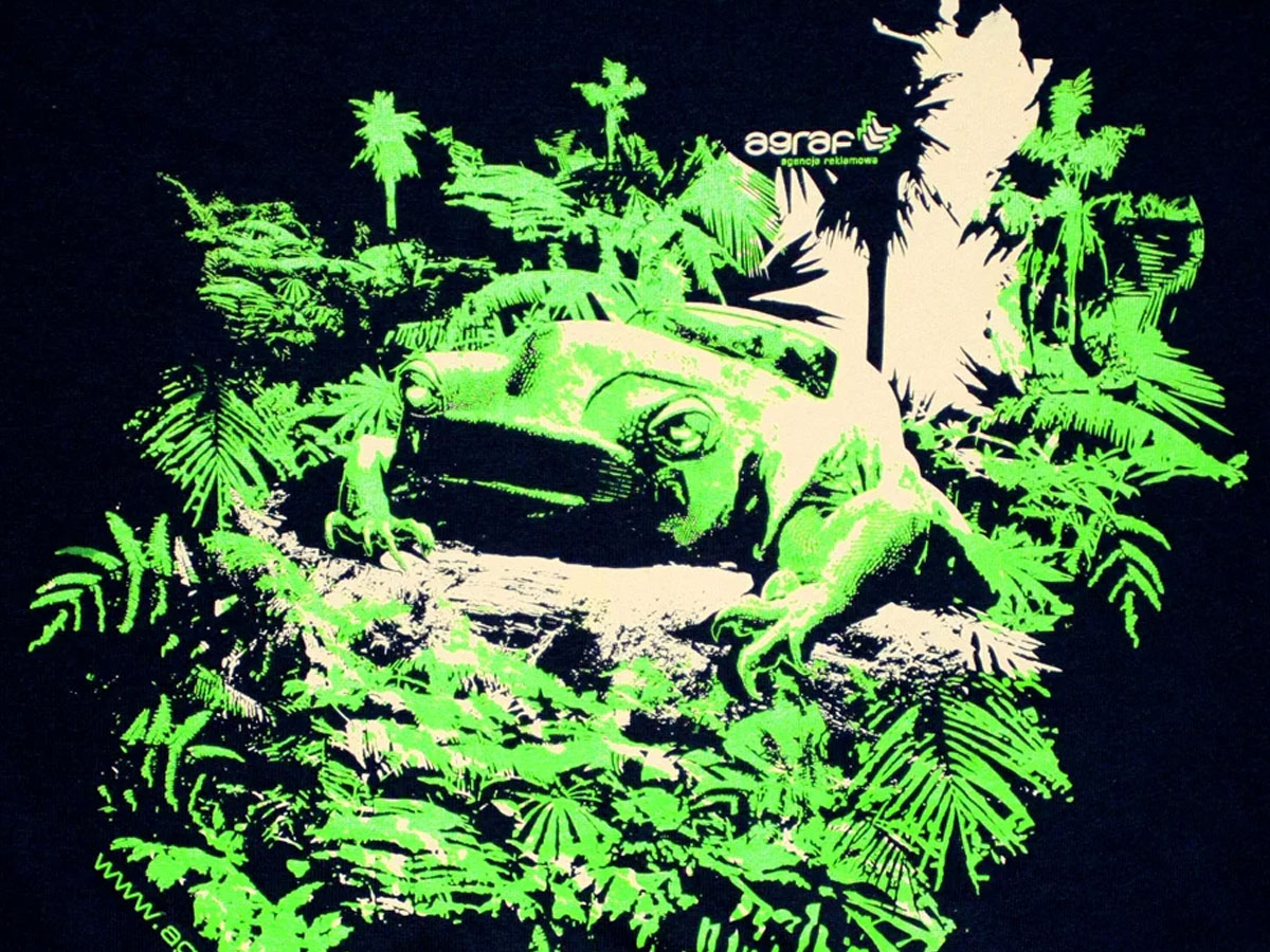 Nadruki na odziezy roboczo reklamowej