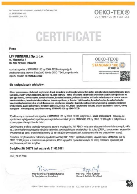 oeko tex standard lppp e oeko tex standard lppp e